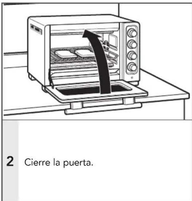 KITCHENAID KCO253BM - Posiciones recomendadas de la rejilla: Parte central - 2