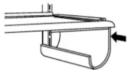 KITCHENAID KBFN406EPA - Pour retirer et réinstaller le casier à vin : - 1
