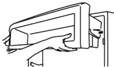 KITCHENAID KBFN406ESS - Pour retirer et réinstaller du compartiment utilitaire : - 1