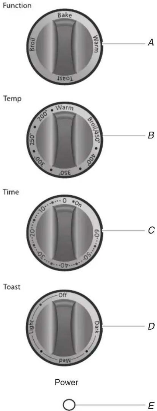 KITCHENAID KCO223QG - KITCHENAID® COUNTERTOP OVEN CONTROLS - 1