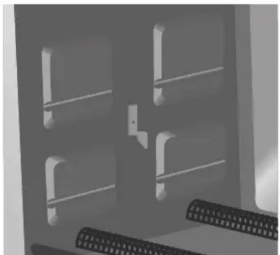 KITCHENAID KCO223QG - Encoches de positionnement de grille - 1