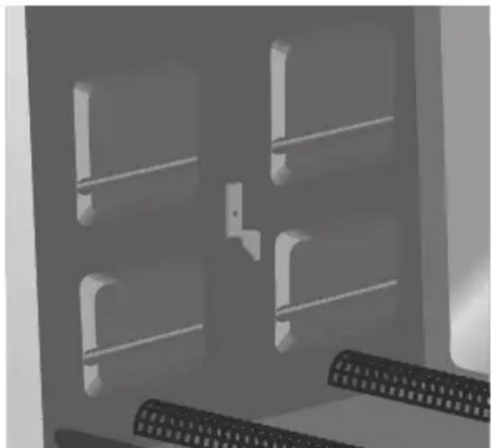 KITCHENAID KCO223QG - Ranuras de posicion de la rejilla - 1