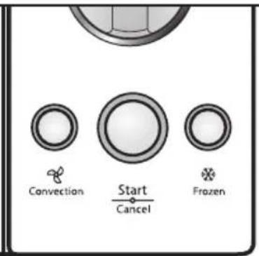 Convection Start Cancel Frozen