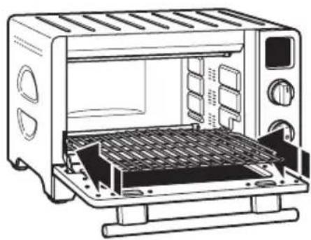 KITCHENAID KCO275OB - Adjusting the rack position - 2