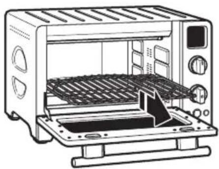 KITCHENAID KCO275OB - Adjusting the rack position - 1