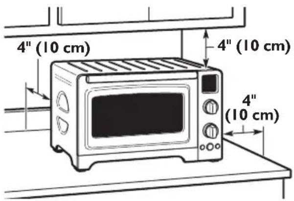 4" (10 cm) 4" (10 cm) 4" (10 cm)