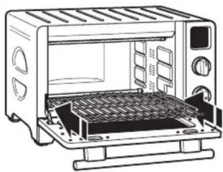 KITCHENAID KCO275OB - Cómo ajustar la posición de la parrilla - 2