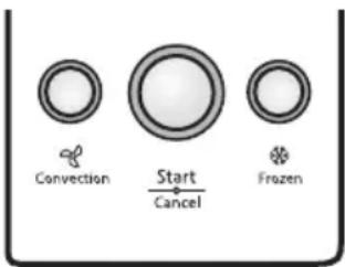 Convection Start Cancel Frozen
