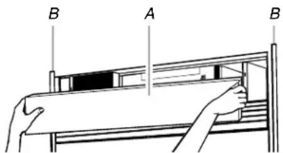 KITCHENAID KBBR306EPA - Pour enlever la grille supérieure : - 1