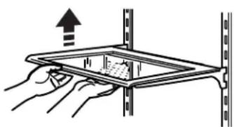 KITCHENAID KBBR306EPA - To remove and replace a shelf/frame: - 1