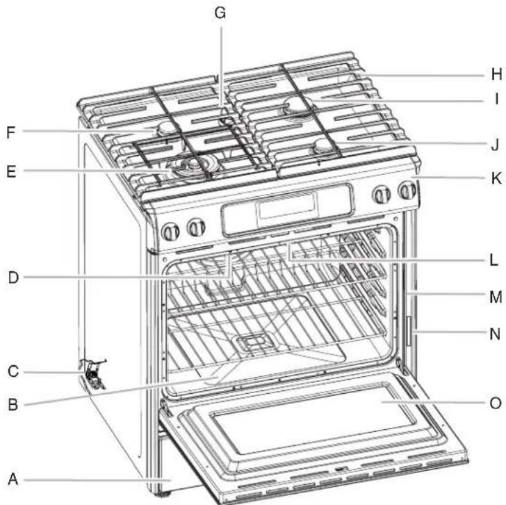 KITCHENAID KGSS907SSS - Cuisinière - 1
