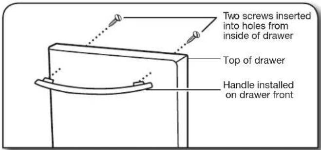 KITCHENAID KTTS505EBL - To install handle: - 1
