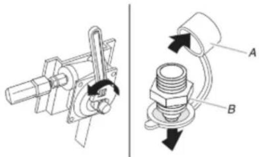 KITCHENAID KFGD500EBL - Conversion du détendeur de gaz (du gaz propane au gaz naturel) - 2