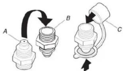 KITCHENAID KFGD500EBL - Conversion du détendeur de gaz (du gaz naturel au gaz propane) - 3