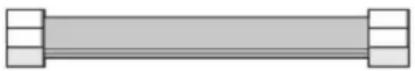 KITCHENAID KFGD500EBL - Raccord métallique flexible : - 1