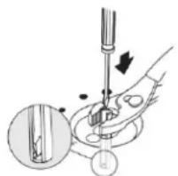 KITCHENAID KFGD500EBL - S'il est nécessaire de régler la taille des flammes pour le débit thermique minimum - 1