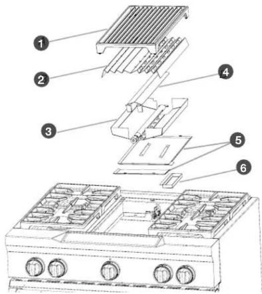 KITCHENAID KDRS463VSD - GRILL (SUR CERTAINS MODELES) - 1