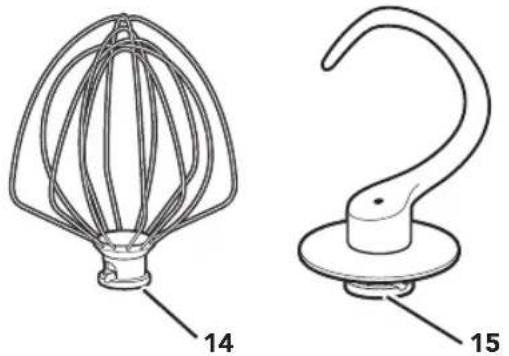 KITCHENAID KSM155GBSP - PIÈCES ET CARACTÉRISTIQUES - 4