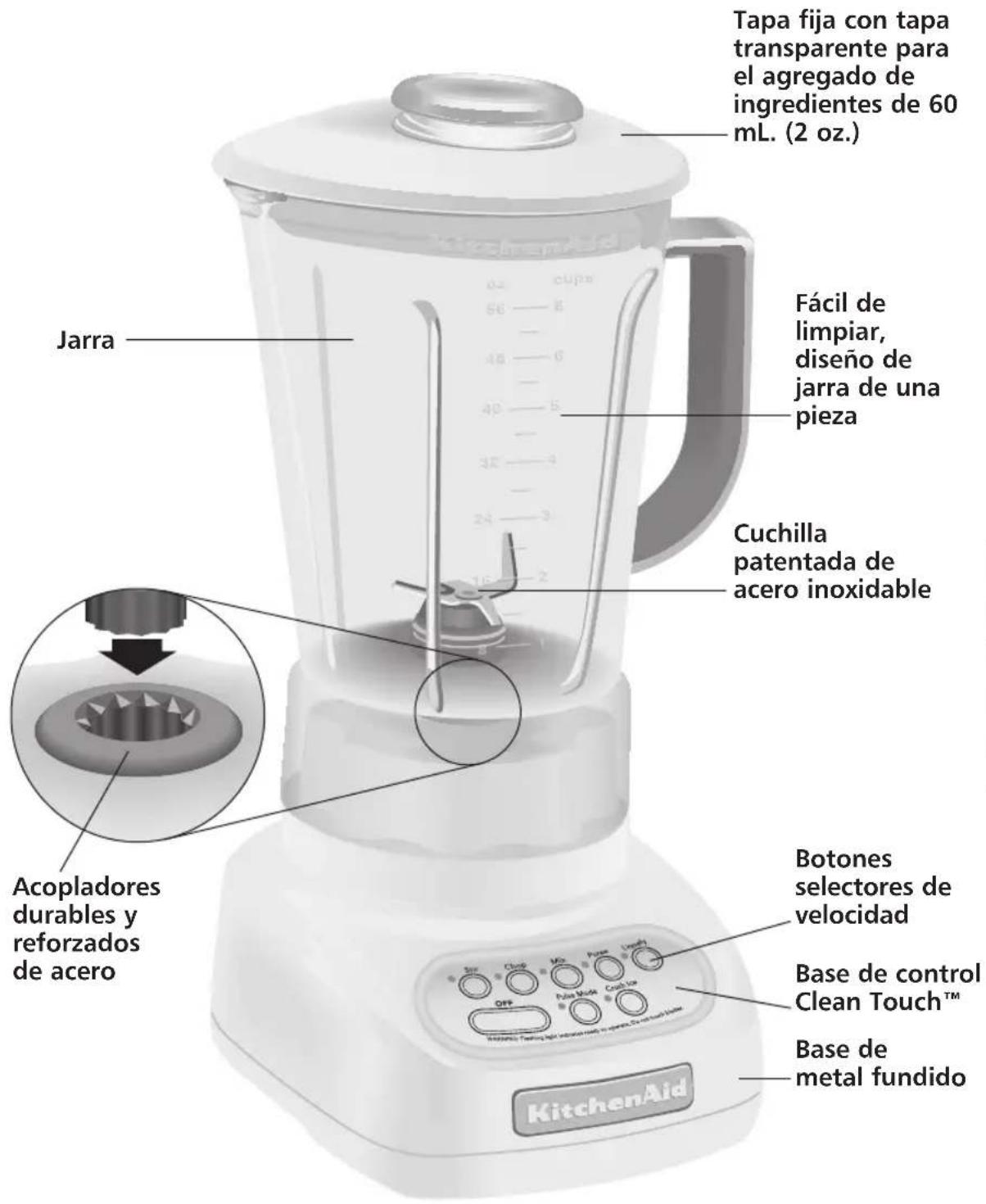 KITCHENAID RKSB560AC - Características de la licuadora - 1