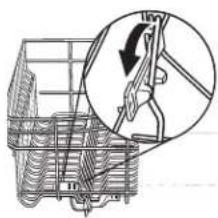 KITCHENAID KDPE234GBS - To adjust the fold-down tines: - 1