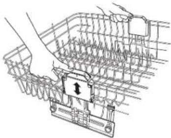 KITCHENAID KDPE234GBS - To lower the rack: - 1