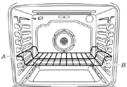 KITCHENAID KFEG500EBL - Positionnement des grilles et des ustensiles de cuisson au four - 2