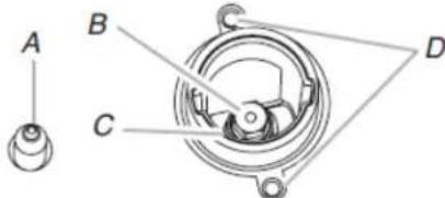KITCHENAID KFGG500EBL - Conversion du détendeur de gaz (du gaz propaneConversion des brûleurs de surface (du gaz au gaz naturel)   propane au gaz naturel) - 6