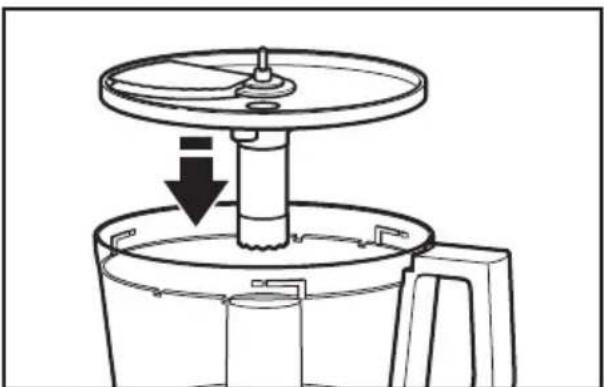KITCHENAID KFP0722ER - Assemblage du disque à trancher réglable - 1