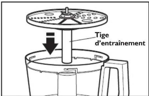 KITCHENAID KFP0722ER - Assemblage de la rape réversible - 2