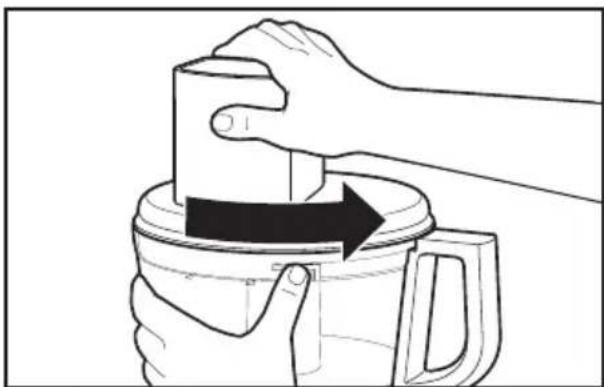 KITCHENAID KFP0722ER - Attaching the work bowl cover - 1