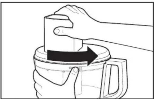 KITCHENAID KFP0722ER - Montage du couvercle du bol de travail - 1