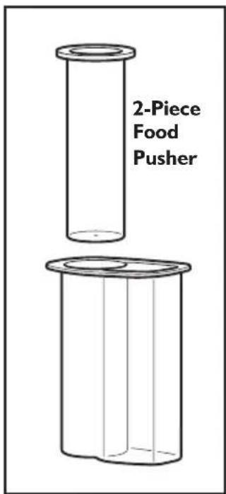 KITCHENAID KFP0722ER - Using the 2-in-1 feed tube - 1