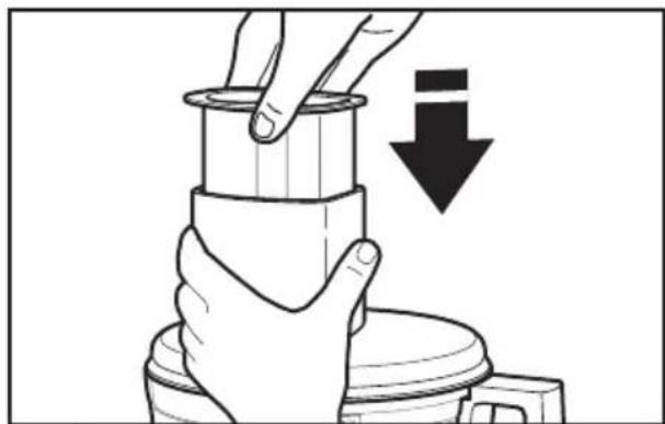 KITCHENAID KFP0722ER - Attaching the work bowl cover - 2