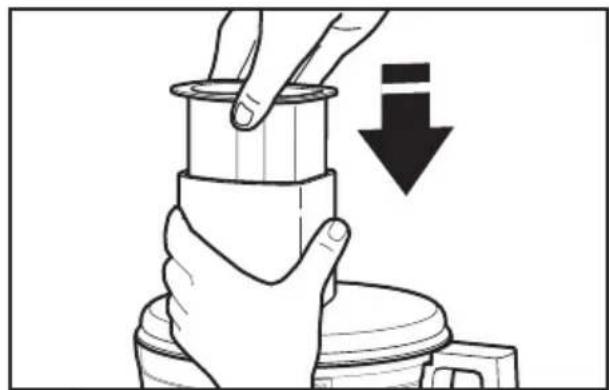 KITCHENAID KFP0722ER - Montage du couvercle du bol de travail - 2