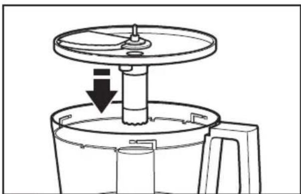 KITCHENAID KFP0722ER - Cómo instalar el disco rebanador regulable - 1