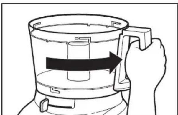 KITCHENAID KFP0722ER - Montage du bol de travail - 2