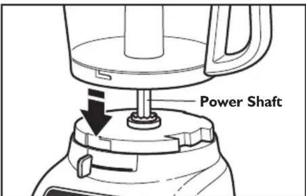 KITCHENAID KFP0722ER - Attaching the work bowl - 1