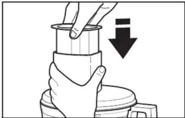 KITCHENAID KFP0722ER - como sujarar la tapa del tzón de trabajo - 2