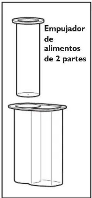 KITCHENAID KFP0722ER - Cómo usar el tubo de alimentación 2 en I - 1