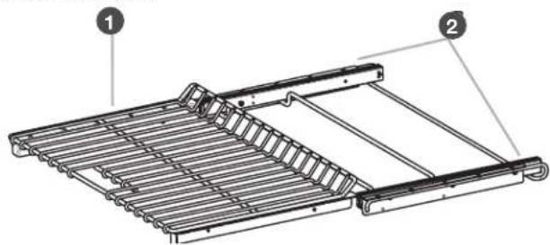 KITCHENAID KDRS407VBK - Position déployée - 1