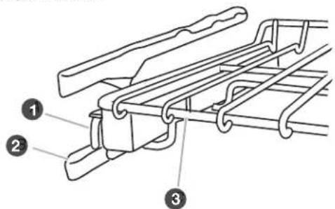 KITCHENAID KDRS407VBK - Retrait de la grille coulissante déployante : - 2