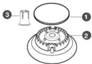 KITCHENAID KDRS407VBK - Brûleurs de surface scellés - 2