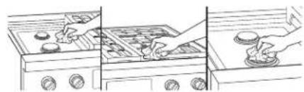 KITCHENAID KDRS463VBK - SURFACE DE LA TABLE DE CUISSON - 1