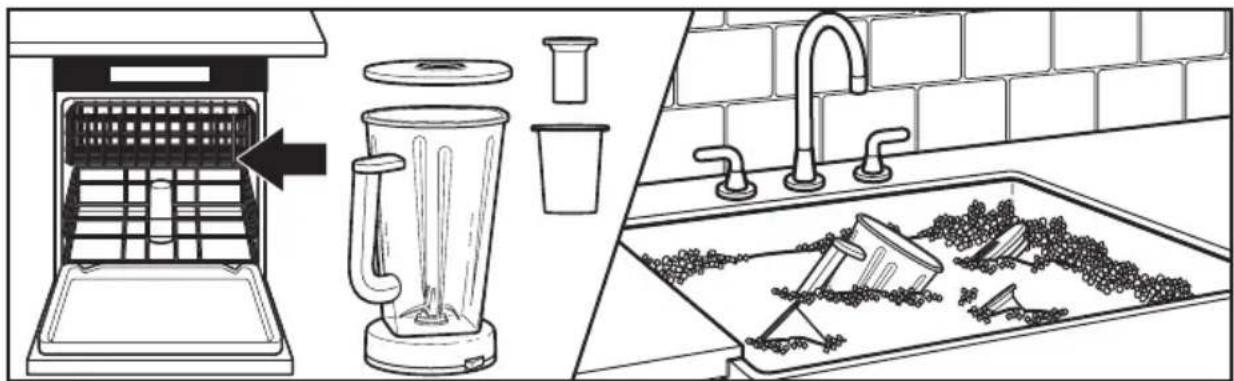 KITCHENAID KSB5010CA - Limpieza de la licuadora - 3