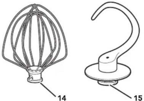 KITCHENAID KSM85PBGA - PIÉCES ET CARACTÉRISTIQUES - 5