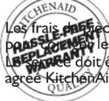 KITCHENAID KHM512WM - Garantie du batteur à main KitchenAid® pour les 50 États des États-Unis, le district fédéral de Columbia, Porto Rico et le Canada - 1