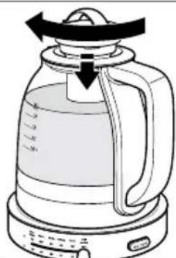 KITCHENAID KEK1322SS - UTILISATION DE LA BOUILLOIRE EN VERRE POUR LE THÉ - 4