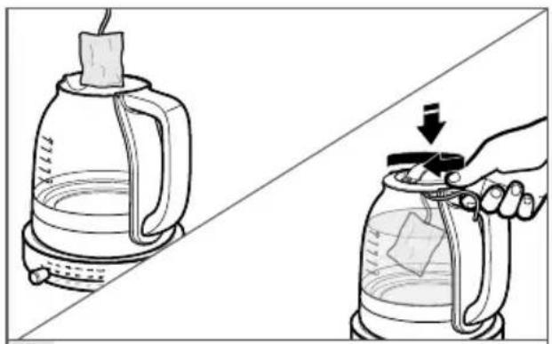 KITCHENAID KEK1322SS - UTILISATION DE LA BOUILLOIRE EN VERRE POUR LE THÉ - 2
