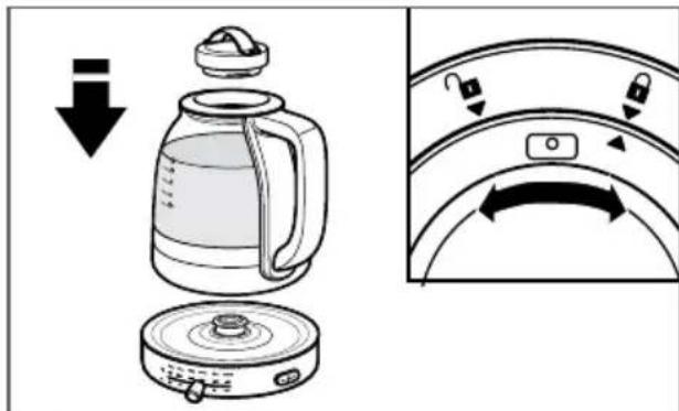 KITCHENAID KEK1322SS - UTILISATION DE LA BOUILLOIRE EN VERRE POUR LE THÉ - 2