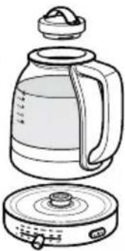 KITCHENAID KEK1322SS - USING THE GLASS TEA KETTLE - 3